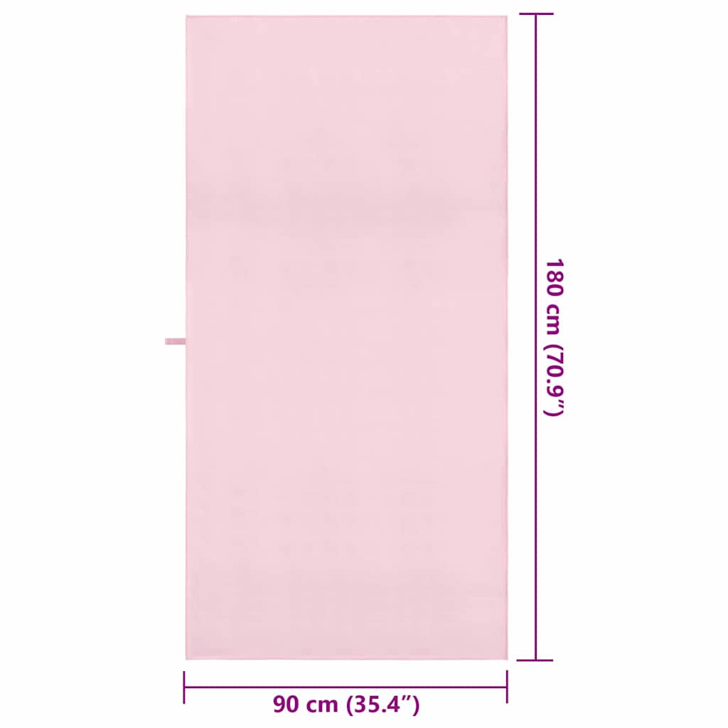 Sport Törölközők 2 pcs Rózsaszín 180 x 90 cm