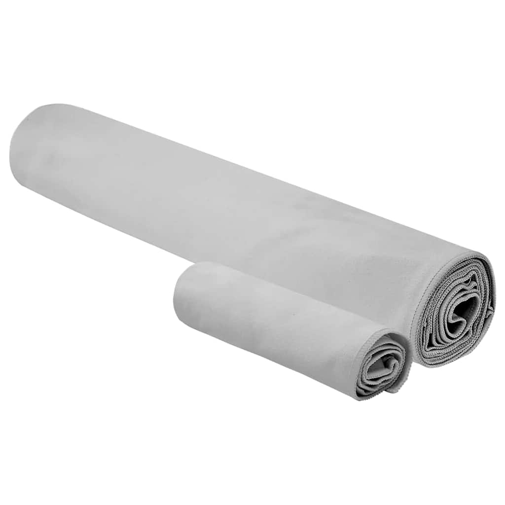 Sporttörölköző Szett 2 pcs Szürke szövet