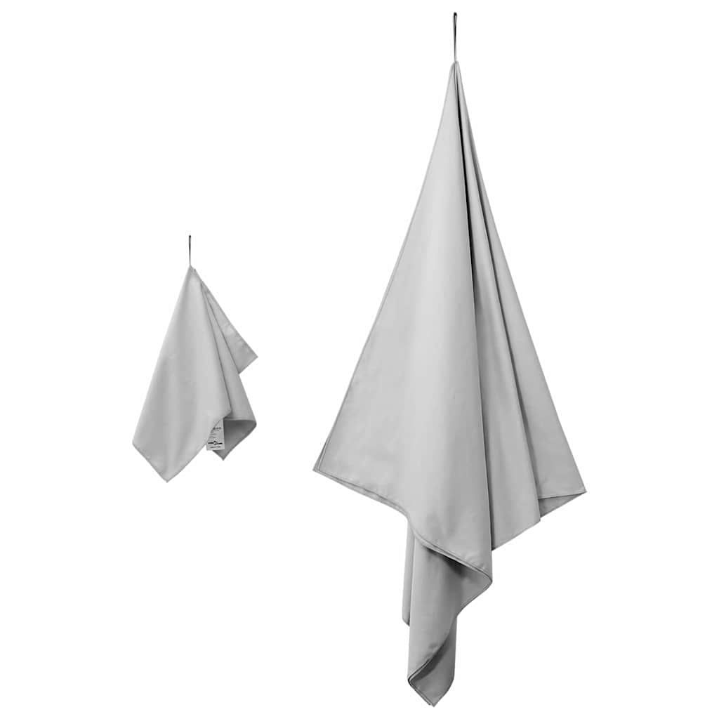 Sporttörölköző Szett 2 pcs Szürke szövet