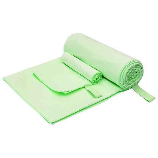 Sporttörölköző Szett 2 pcs Zöld szövet
