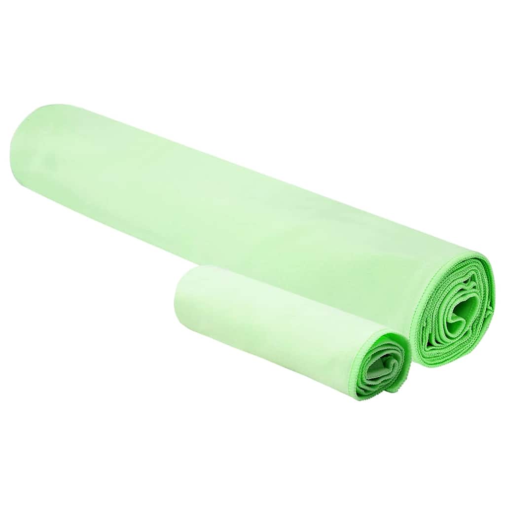 Sporttörölköző Szett 2 pcs Zöld szövet