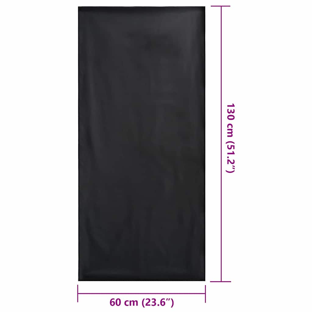 Kültéri Szék Törölközők 2 pcs Fekete 130 x 60 cm