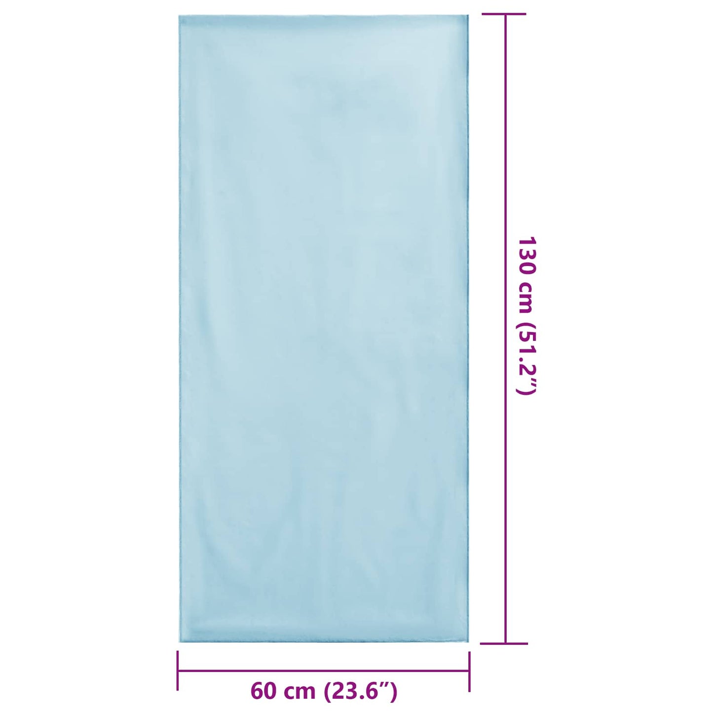 Kültéri Szék Törölközők 2 pcs Kék 130 x 60 cm