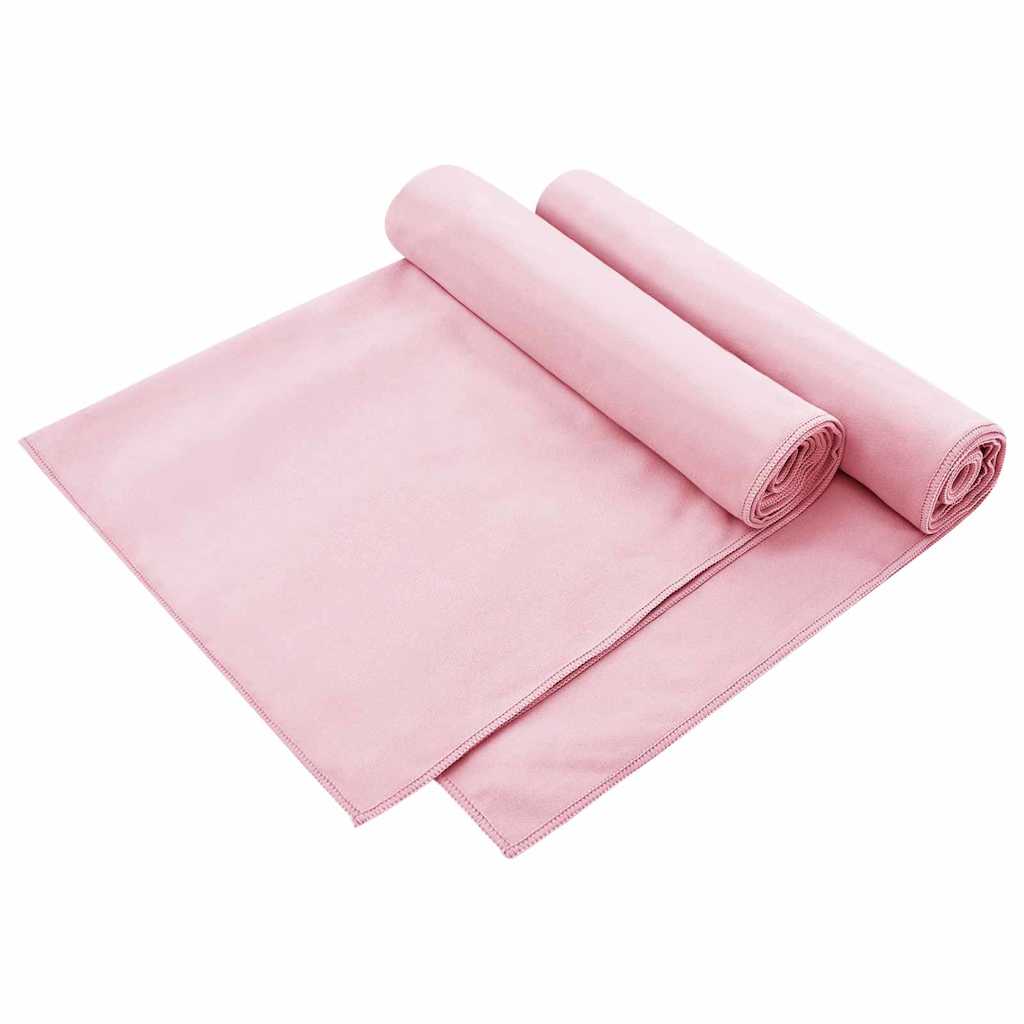 Kültéri Szék Törölközők 2 pcs Rózsaszín 130 x 60 cm