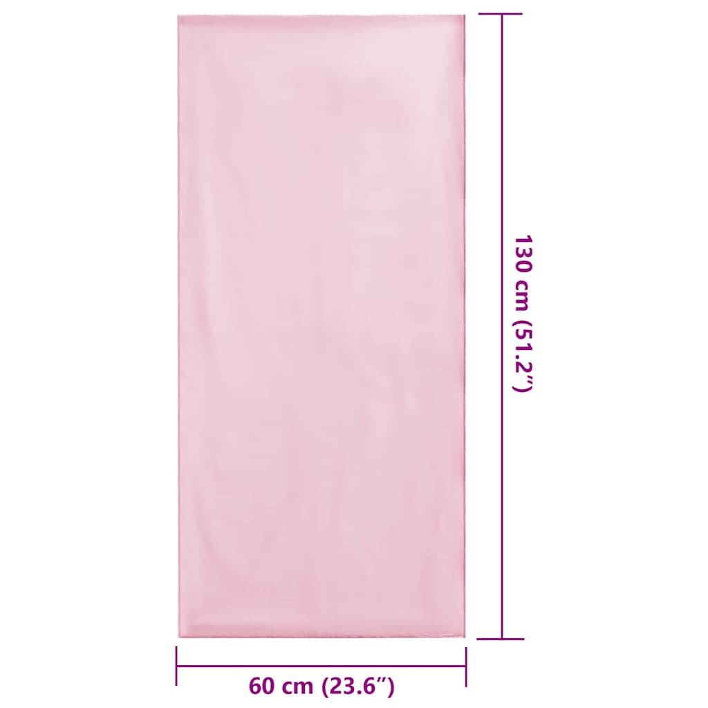 Kültéri Szék Törölközők 2 pcs Rózsaszín 130 x 60 cm