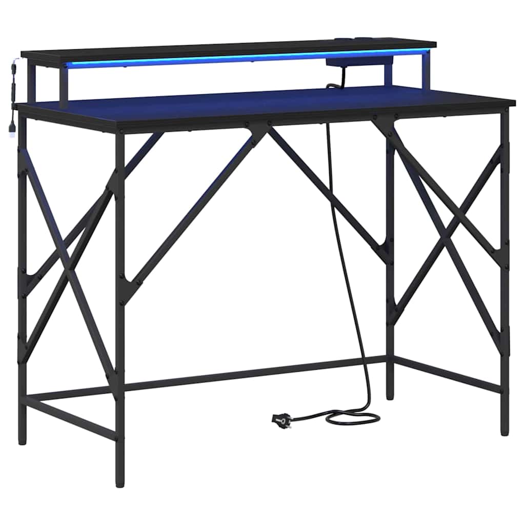 Asztal Fekete tölgy Szerelt Fa 100 x 50 x 86,5 cm