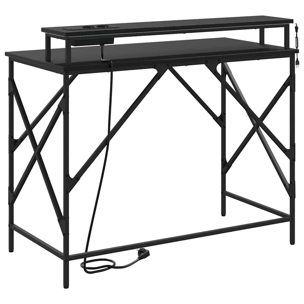 Asztal Fekete tölgy Szerelt Fa 100 x 50 x 86,5 cm