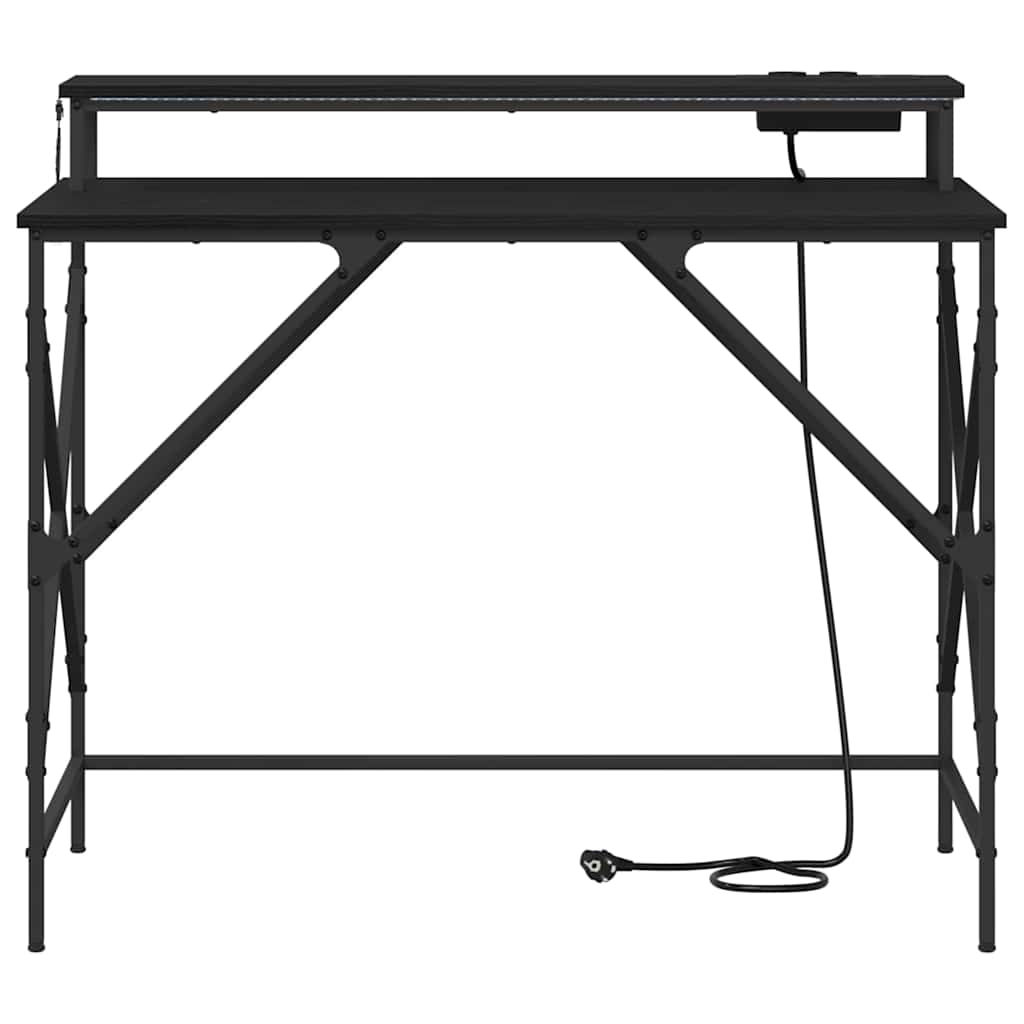Asztal Fekete tölgy Szerelt Fa 100 x 50 x 86,5 cm