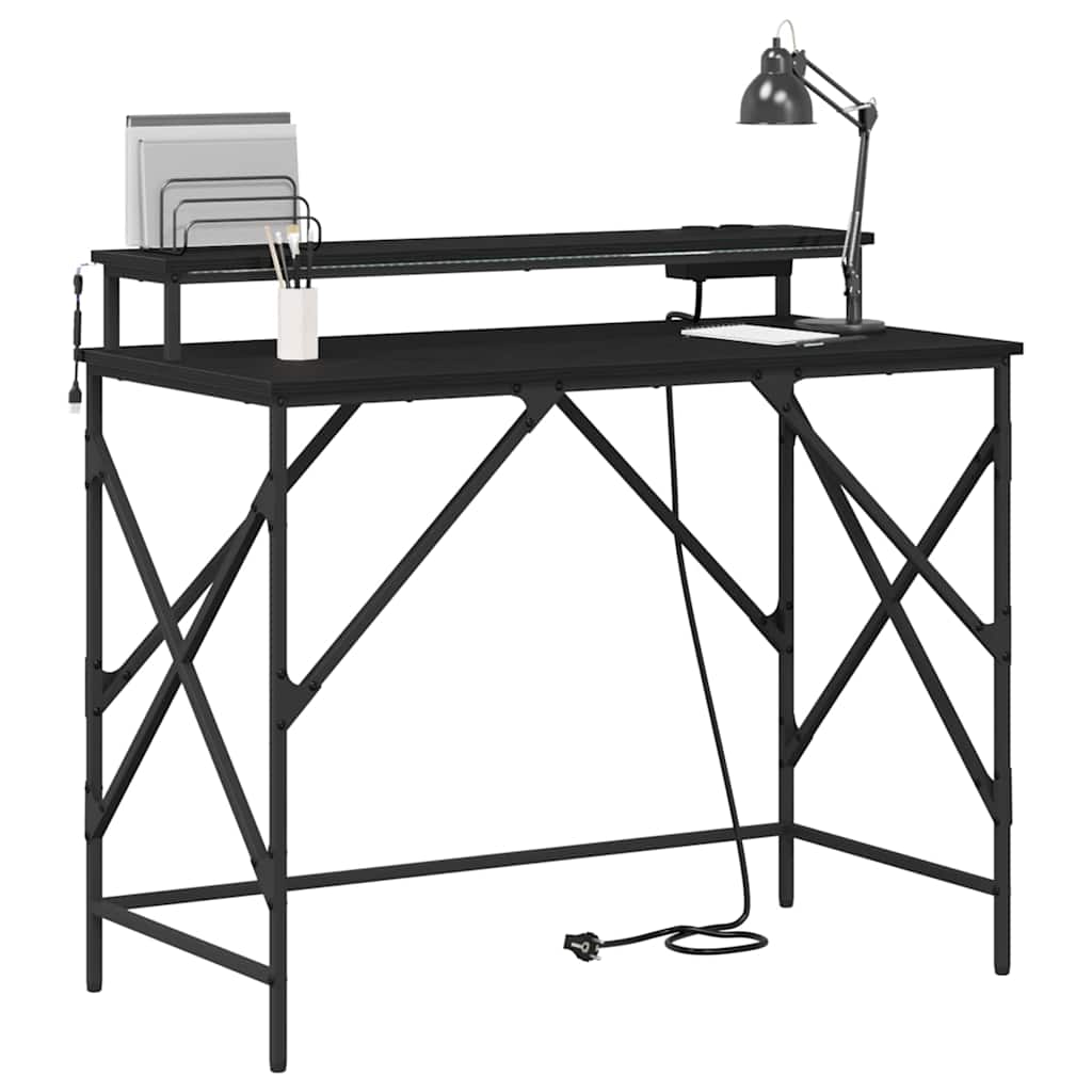 Asztal Fekete tölgy Szerelt Fa 100 x 50 x 86,5 cm