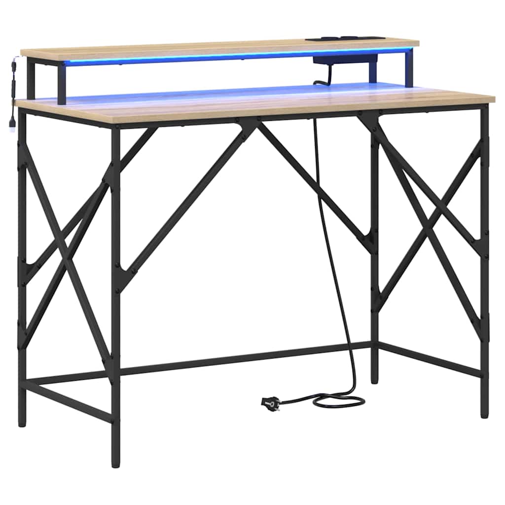 Asztal Sonoma tölgy Szerelt Fa 100 x 50 x 86,5 cm