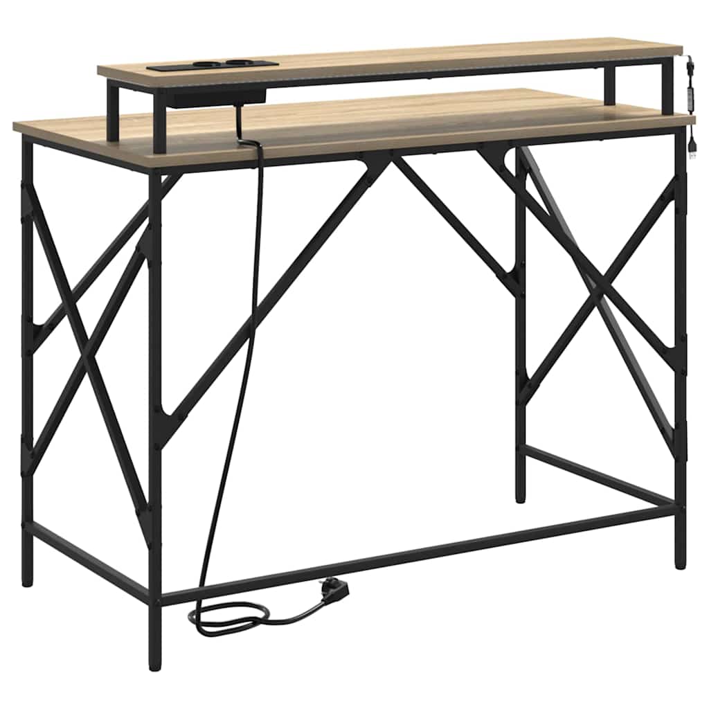 Asztal Sonoma tölgy Szerelt Fa 100 x 50 x 86,5 cm
