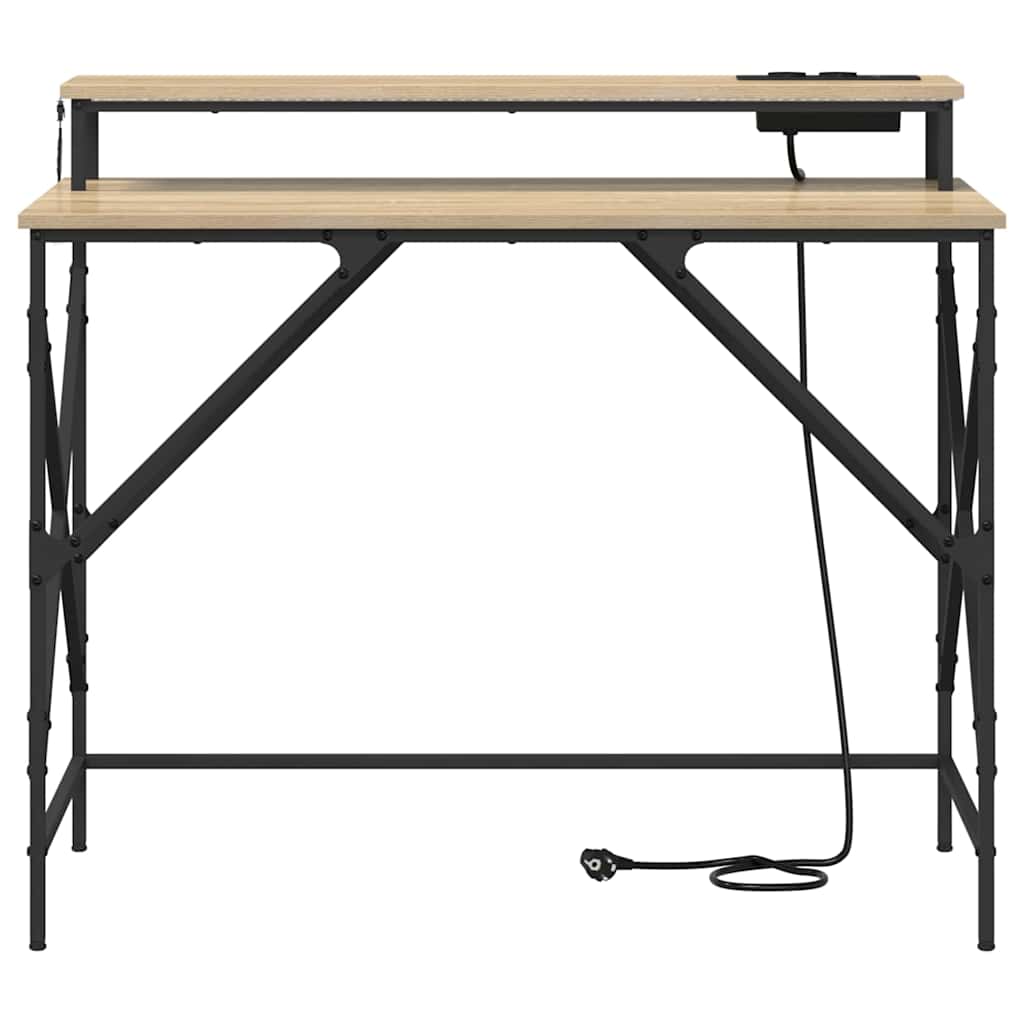Asztal Sonoma tölgy Szerelt Fa 100 x 50 x 86,5 cm