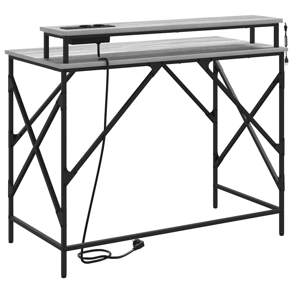 Asztal Szürke Sonoma Szerelt Fa 100 x 50 x 86,5 cm