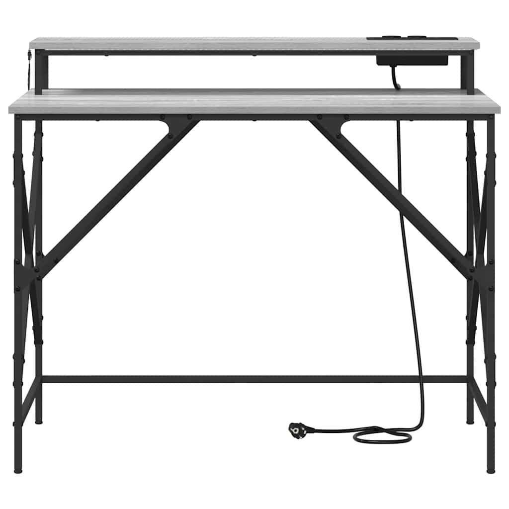 Asztal Szürke Sonoma Szerelt Fa 100 x 50 x 86,5 cm