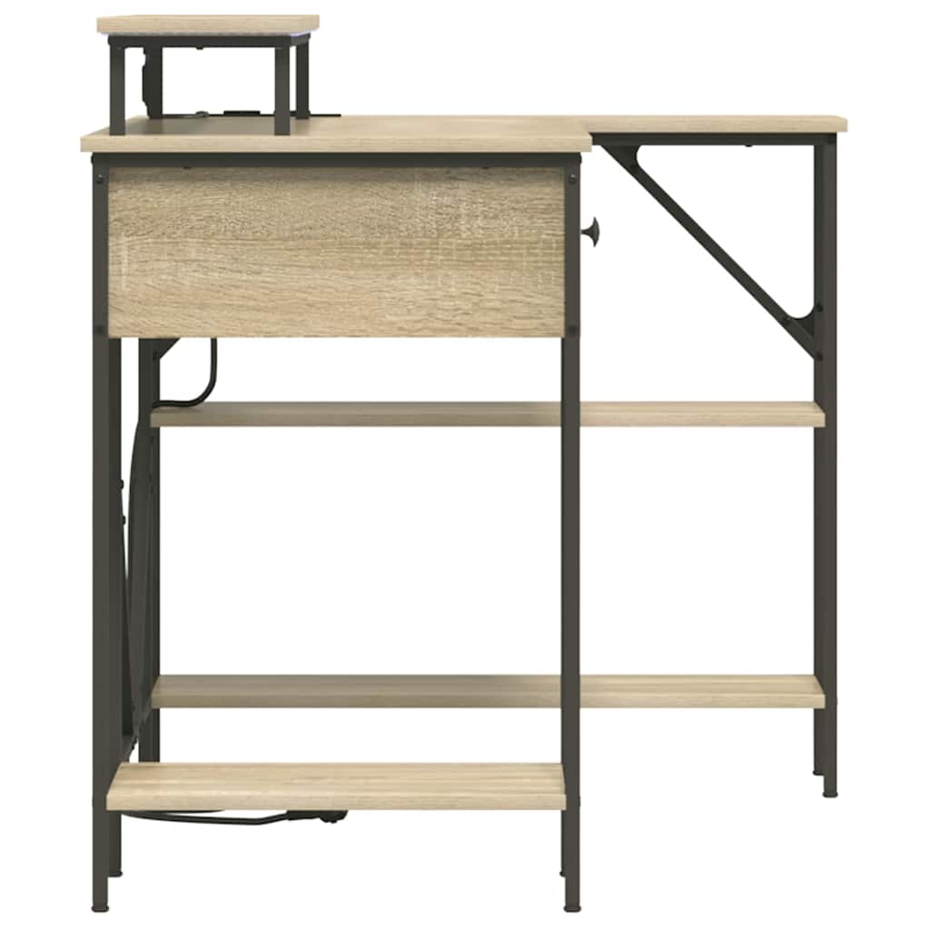 Asztal Sonoma tölgy Szerelt Fa 120 x 79 x 86,5 cm