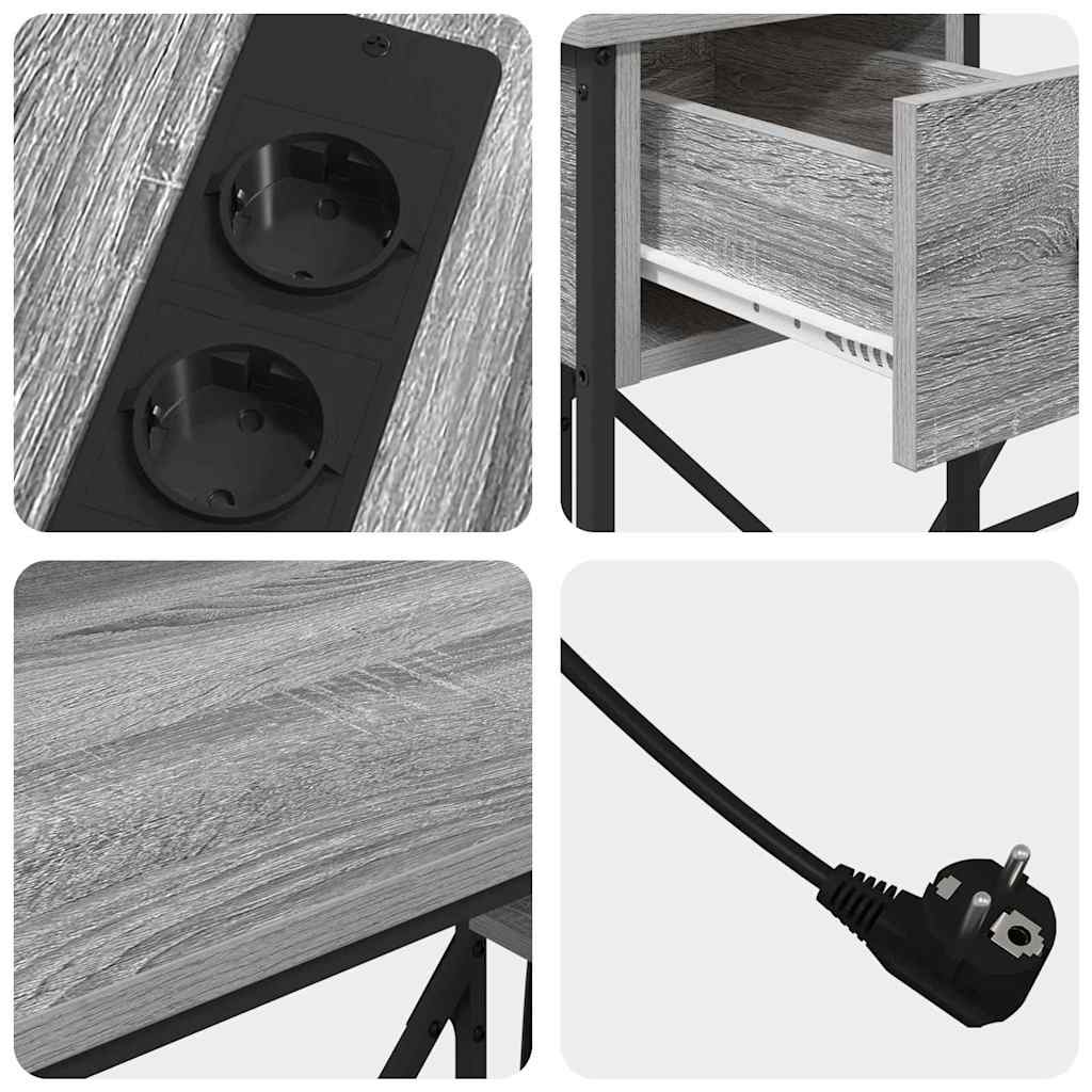 Asztal Szürke Sonoma Szerelt Fa 120 x 79 x 86,5 cm