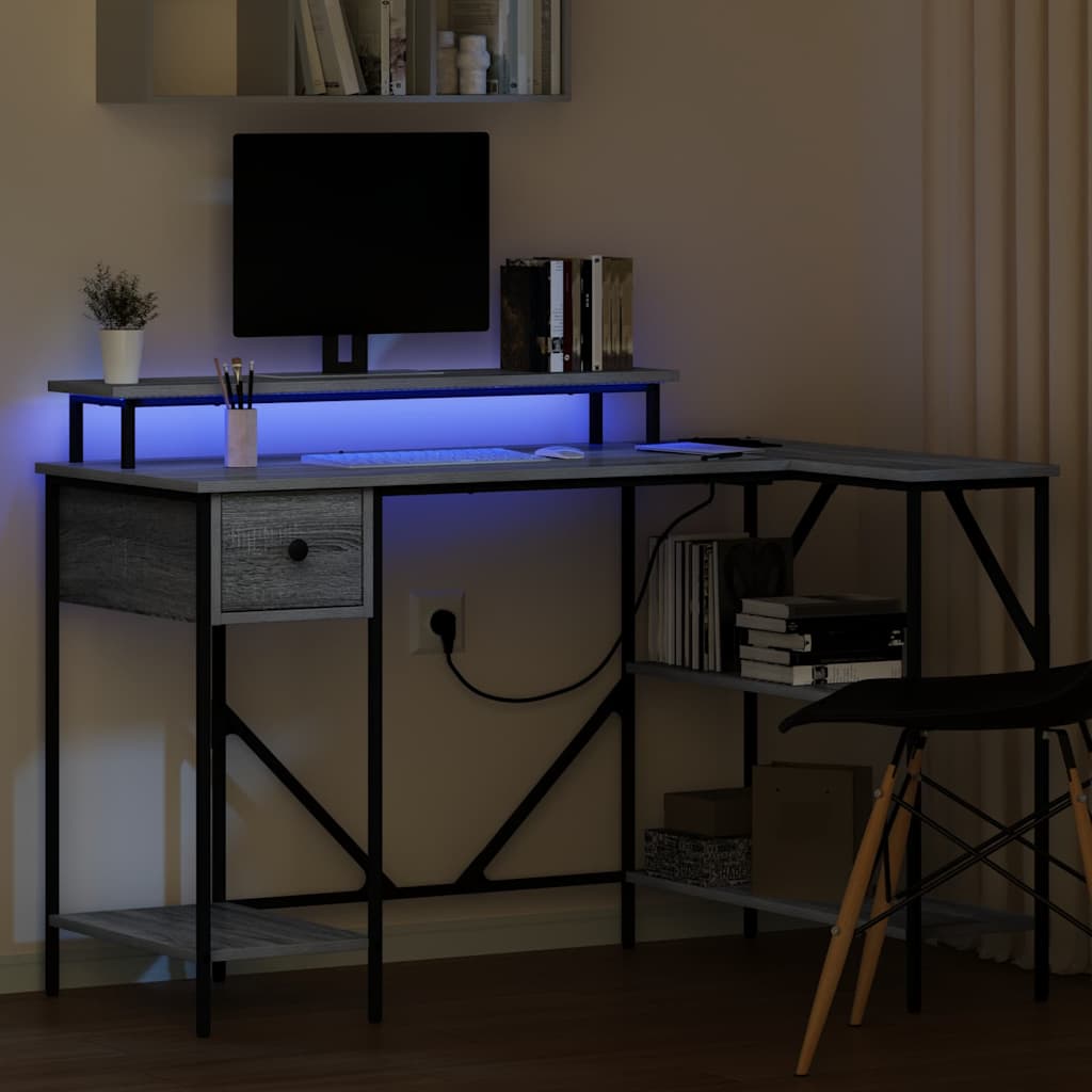 Asztal Szürke Sonoma Szerelt Fa 120 x 79 x 86,5 cm
