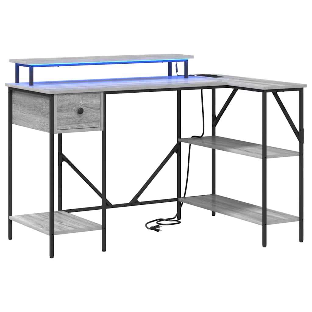Asztal Szürke Sonoma Szerelt Fa 120 x 79 x 86,5 cm