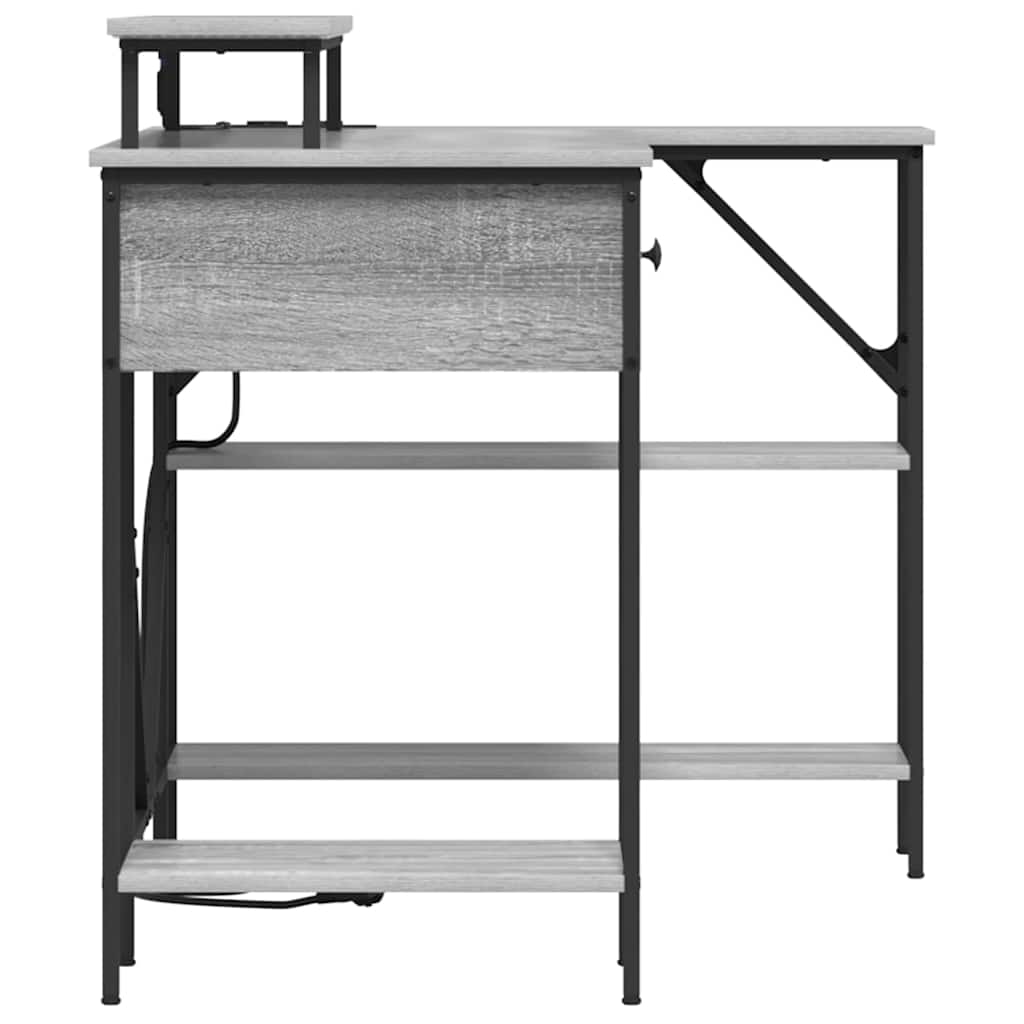 Asztal Szürke Sonoma Szerelt Fa 120 x 79 x 86,5 cm