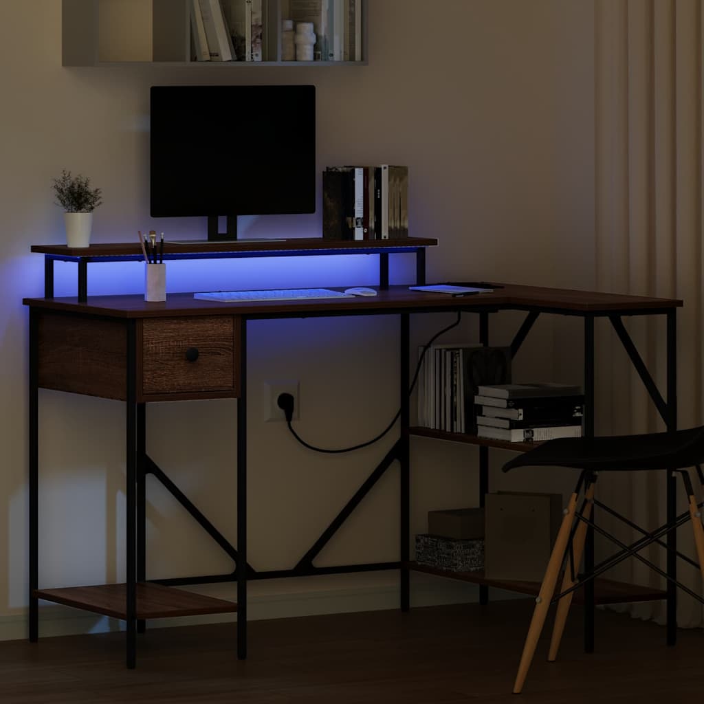 Asztal Barna Tölgy Szerelt Fa 120 x 79 x 86,5 cm
