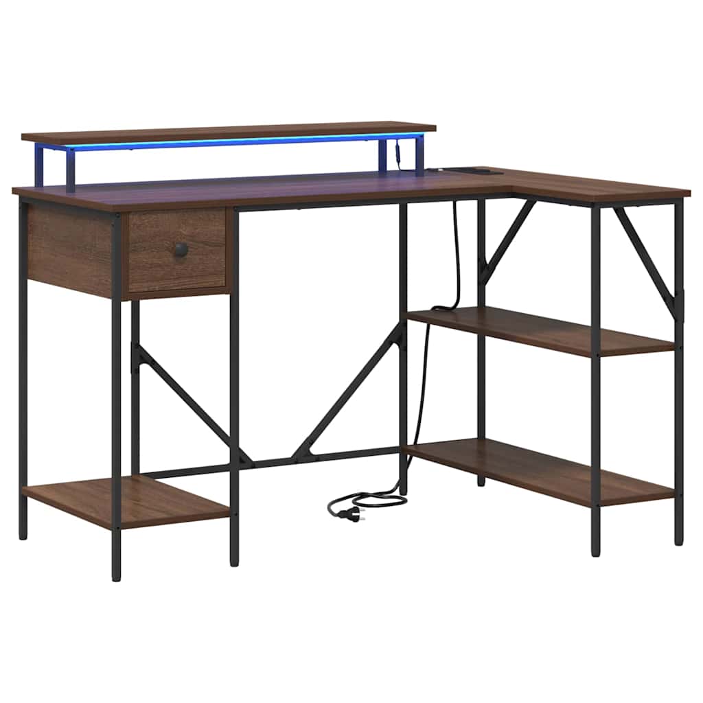 Asztal Barna Tölgy Szerelt Fa 120 x 79 x 86,5 cm