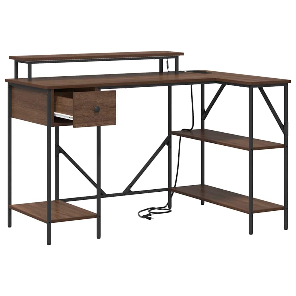 Asztal Barna Tölgy Szerelt Fa 120 x 79 x 86,5 cm