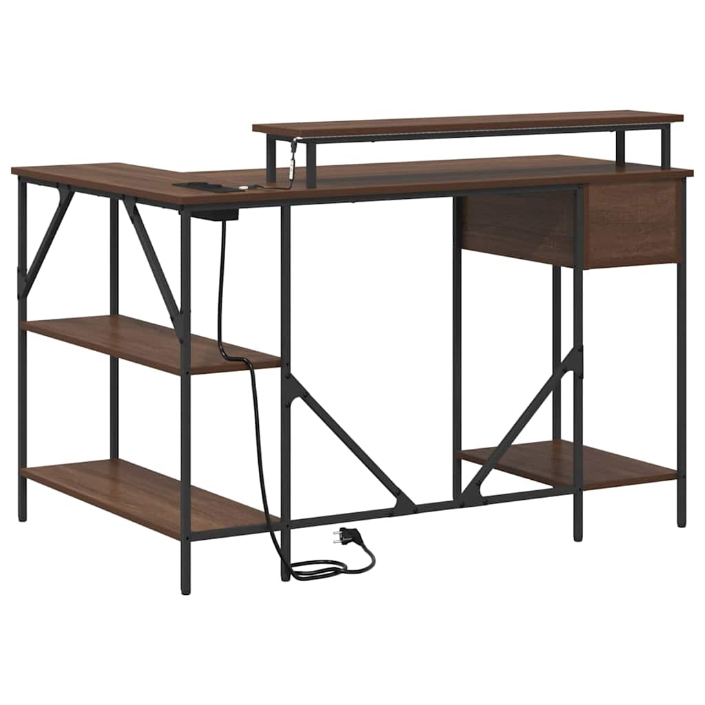 Asztal Barna Tölgy Szerelt Fa 120 x 79 x 86,5 cm