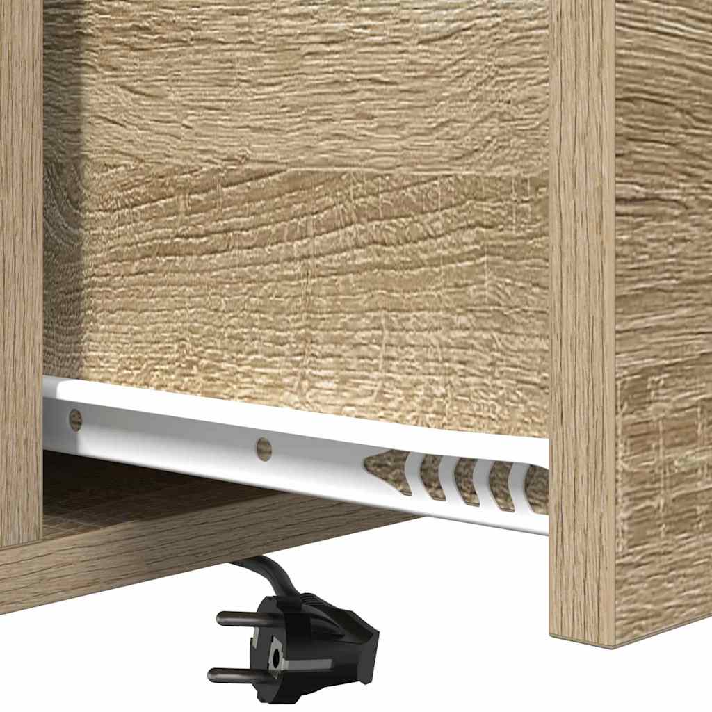 Éjjeliszekrény 2 db Sonoma tölgy 40 x 31 x 60 cm Szerelt Fa
