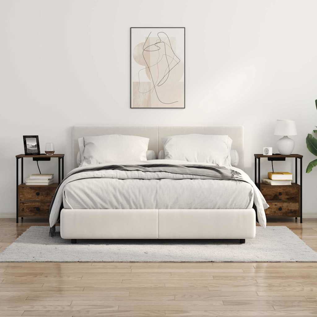 Éjjeliszekrény Füstölt tölgy 40 x 31 x 60 cm Szerelt Fa