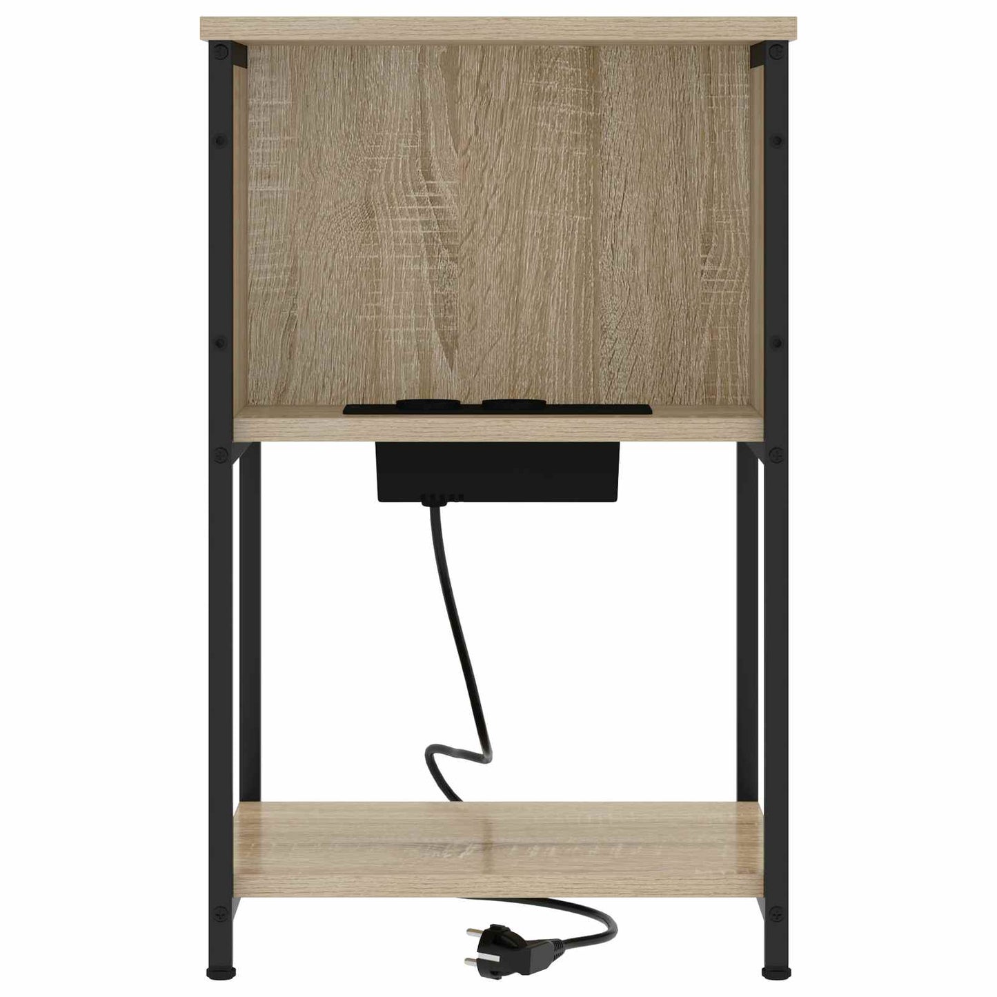 Éjjeliszekrény 2 db Sonoma tölgy 38 x 31 x 61 cm Szerelt Fa