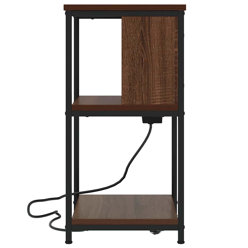 Éjjeliszekrény 2 db Barna Tölgy 38 x 31 x 61 cm Szerelt Fa