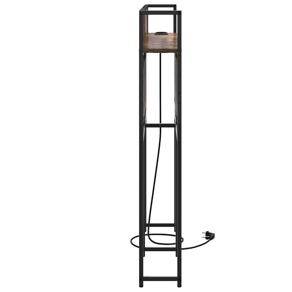 Tároló fejtámla Füstölt tölgy Szerelt fa