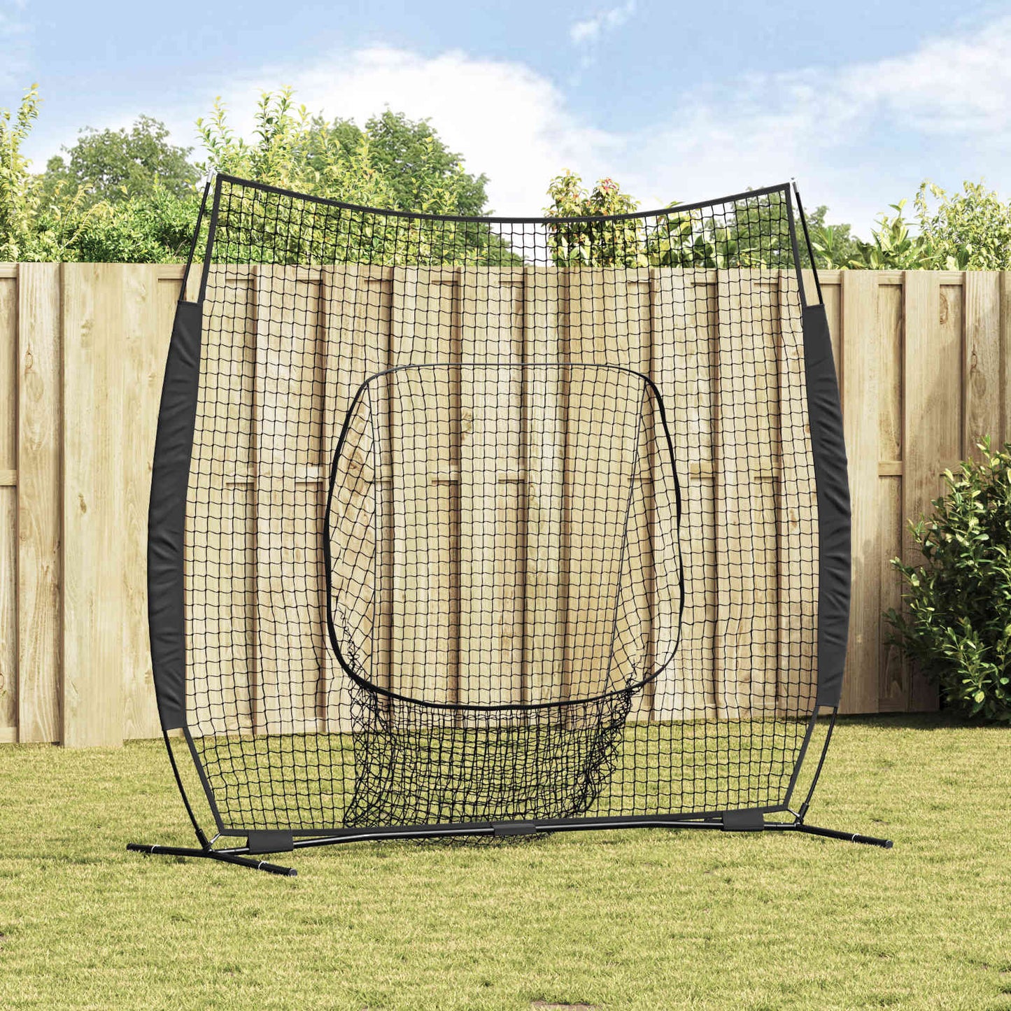 Baseball gyakorlóháló Fekete 250 x 106 x 209 cm Poliészter