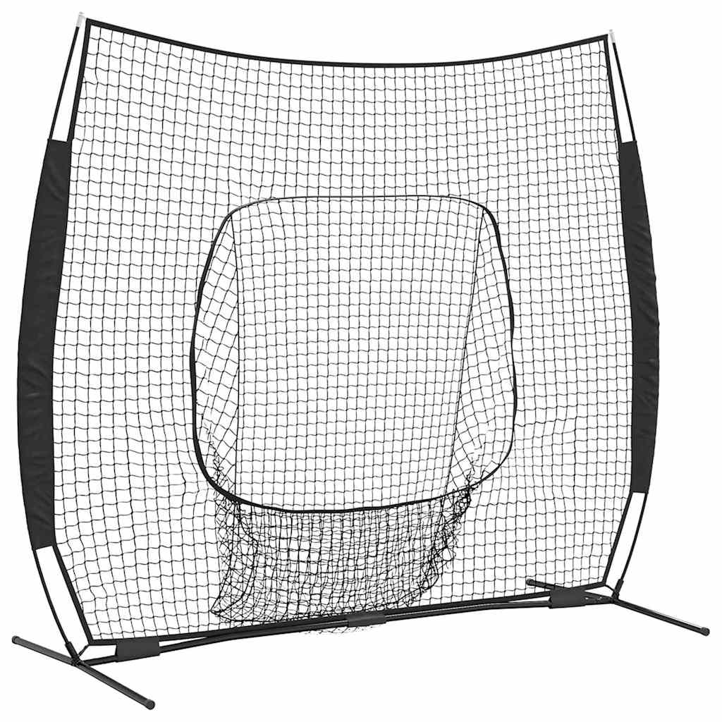 Baseball gyakorlóháló Fekete 250 x 106 x 209 cm Poliészter