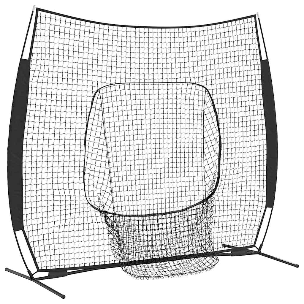 Baseball gyakorlóháló Fekete 250 x 106 x 209 cm Poliészter