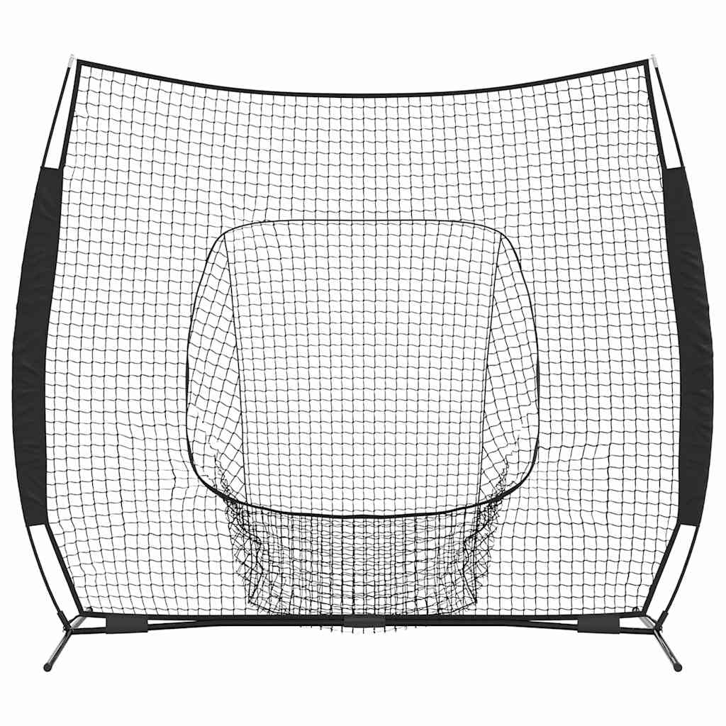 Baseball gyakorlóháló Fekete 250 x 106 x 209 cm Poliészter