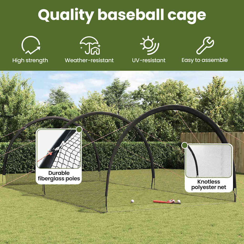 Baseball és Softball Fekete 702 x 369,5 x 243,5 cm Poliészter