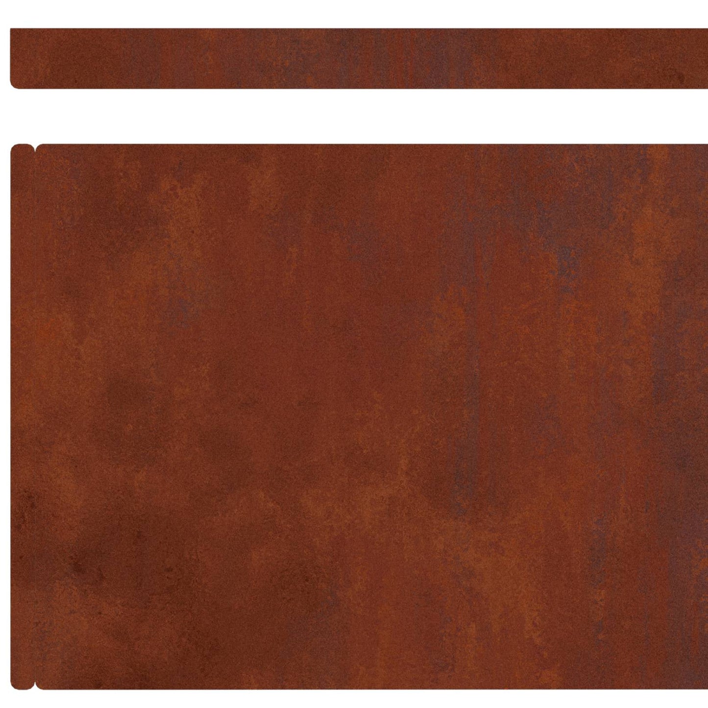 Fűszegélyezés 450 x 20 cm Időjárásálló acél Rozsdás