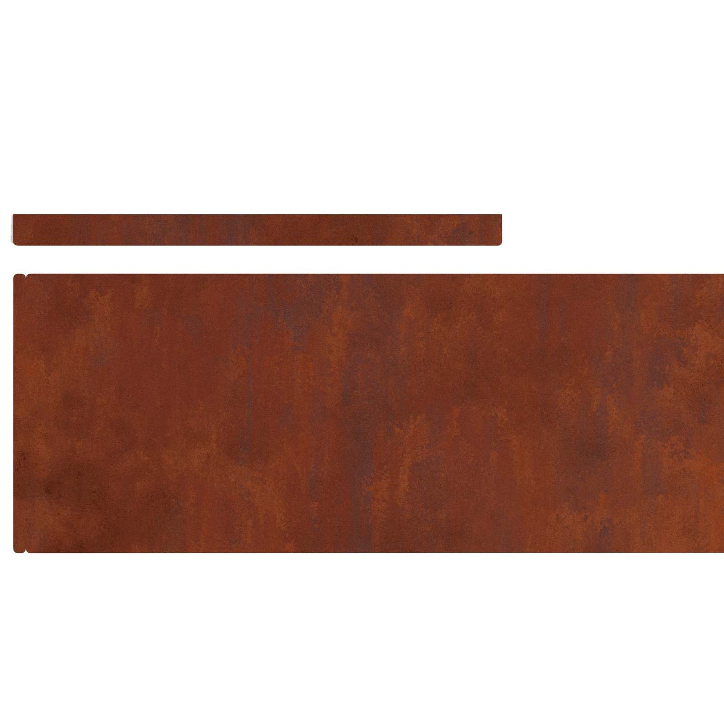 Fűszegélyezés 450 x 20 cm Időjárásálló acél Rozsdás