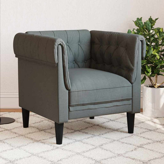 Kanapé Sötétszürke 78,5 x 74,5 x 74,5 cm Poliészter