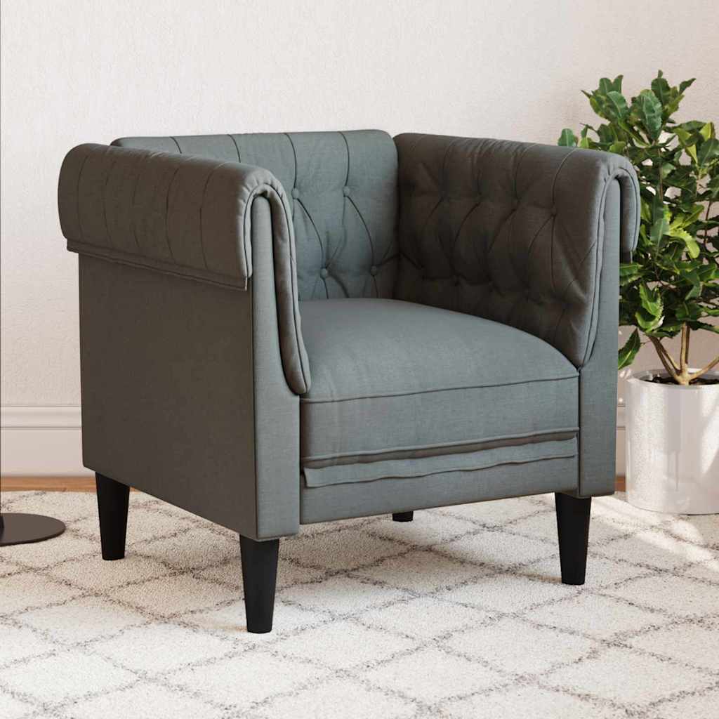 Kanapé Sötétszürke 78,5 x 74,5 x 74,5 cm Poliészter