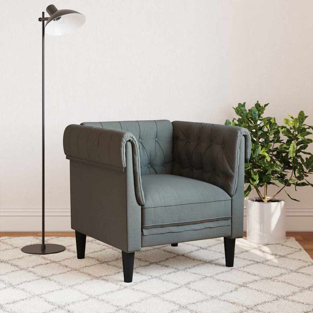 Kanapé Sötétszürke 78,5 x 74,5 x 74,5 cm Poliészter