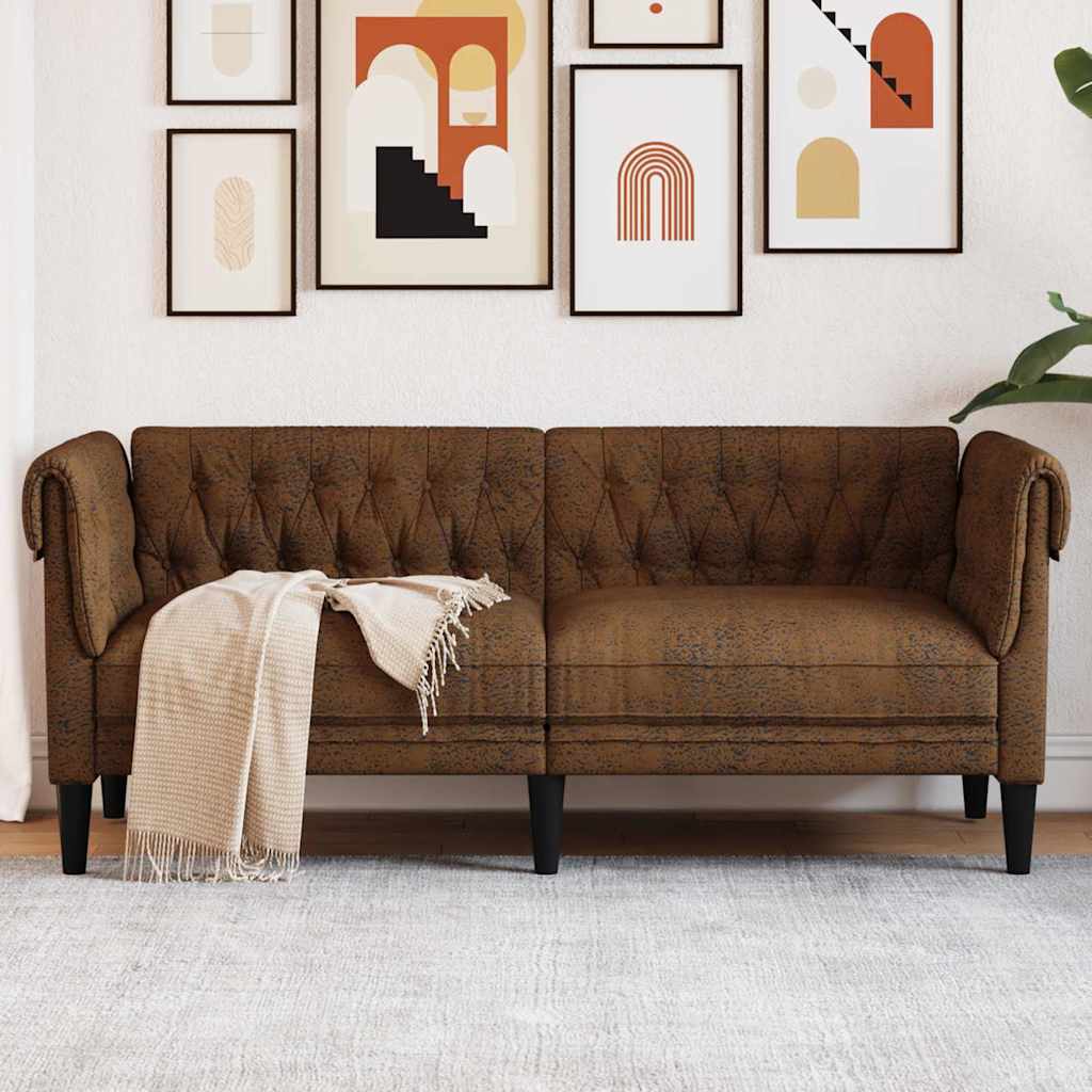 Kanapé Barna 182,5 x 74,5 x 74,5 cm Poliészter