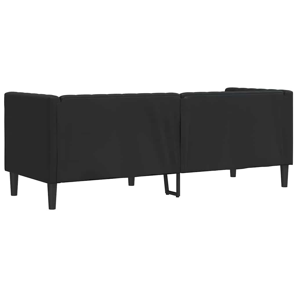 Kanapé Fekete 194 x 74,5 x 70,5 cm PVC
