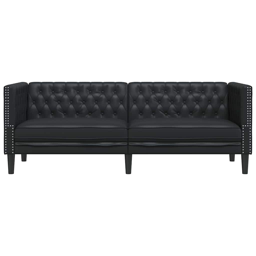 Kanapé Fekete 194 x 74,5 x 70,5 cm PVC