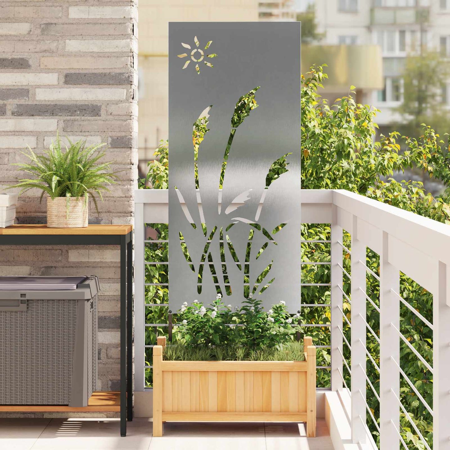 Kertvédő vászon Ezüst 50 x 140 cm Rozsdamentes acél