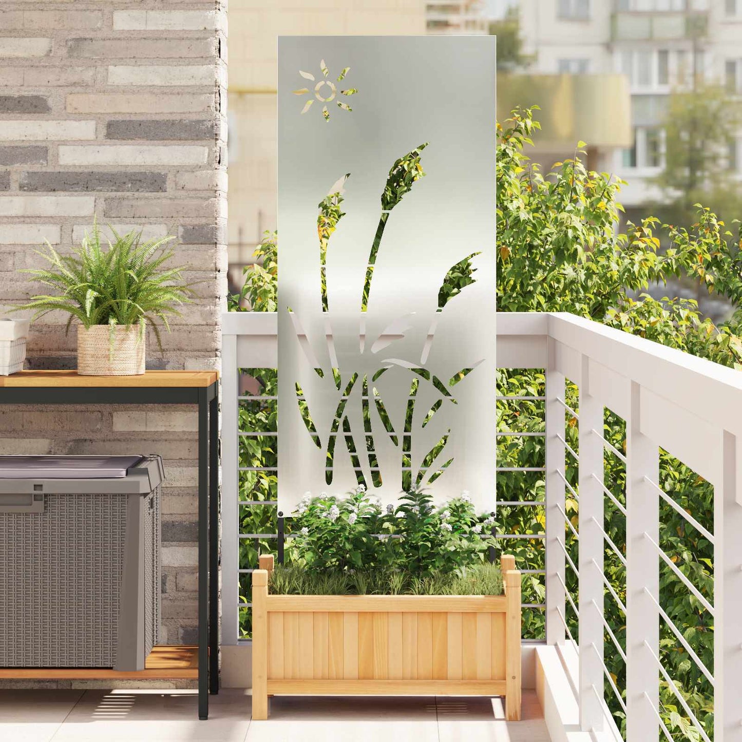 Kertvédő vászon Ezüst 50 x 140 cm Horganyzott acél