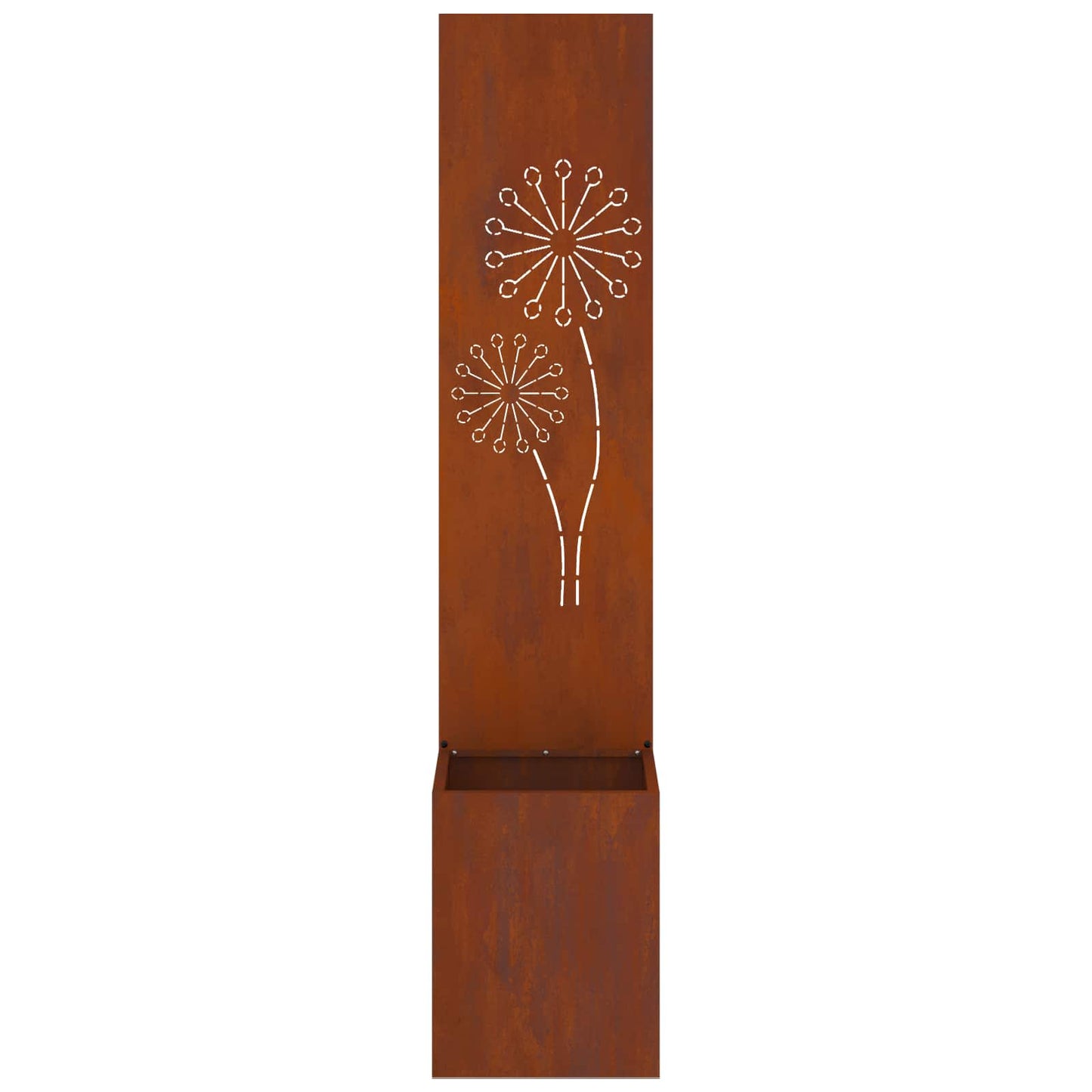 Kertvédő vászon Rozsdás 32 x 32 x 150 cm időjárásálló acél