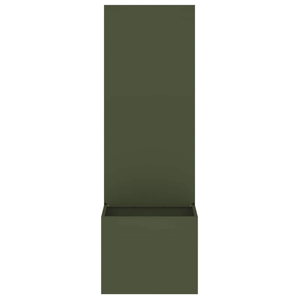 Kertvédő vászon Faragott díszítés Oliva zöld 50 x 32 x 150 cm
