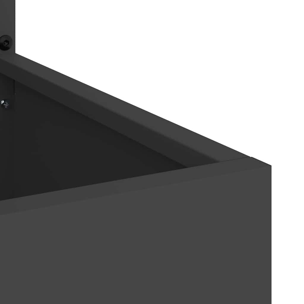 Kertvédő vászon Fekete 50 x 32 x 150 cm Hidegen hengerelt acél